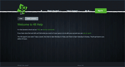 Desktop Screenshot of help.48months.ie